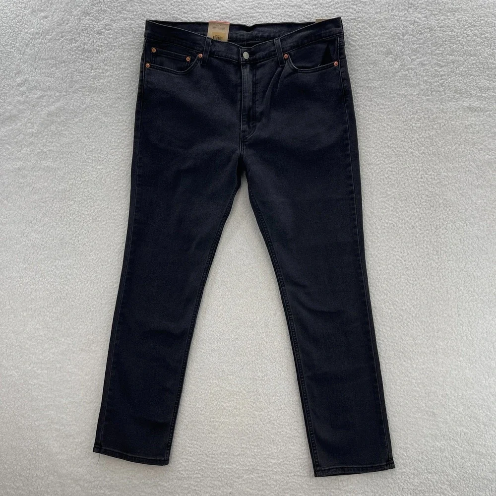 Levis 511 Jeans Mens 38x32 Black Slim Fit Dark Wash Denim Grunge Emo Goth Skater